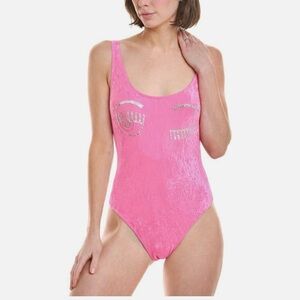 CHIARA FERRAGNI Rhinestone Flirting chenille swimsuit Small